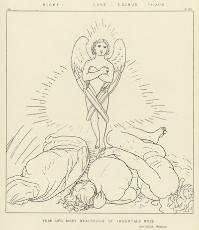 Notte, Amore, Erebo, Caos da John Flaxman